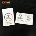 Google map id review plastic nfc card tap contactless programmable digital business qr code pop card custom
