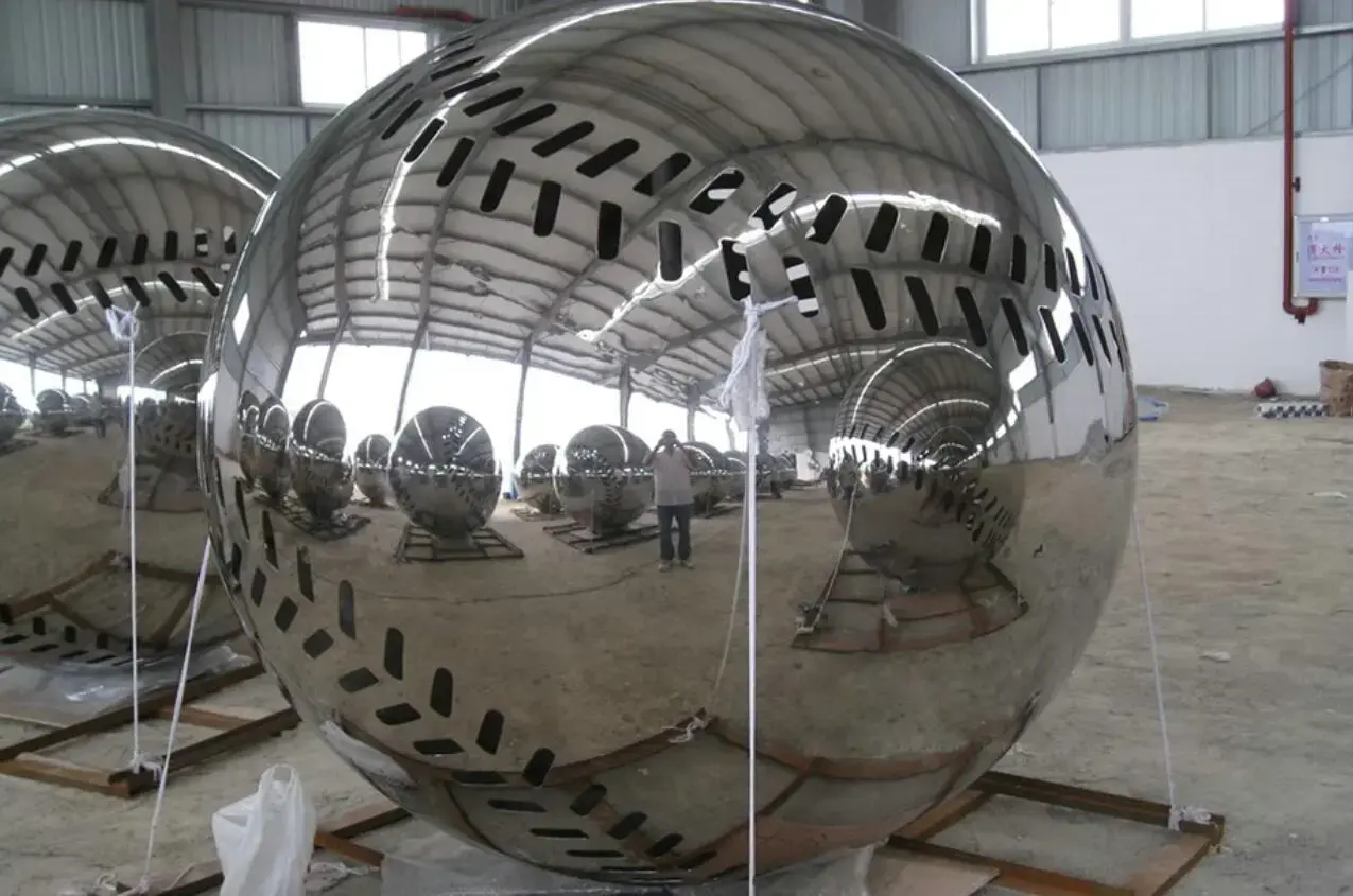 LARGE STAINLESS STEEL BASEBALL FOR NATIONALS PARKS