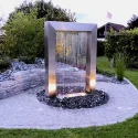 Outdoor Garden Stainless Steel Water Fountain Sculpture for Sale