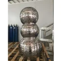 Stainless steel sphere sculpture (3)