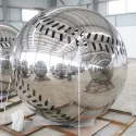 Stainless steel sphere sculpture (4)