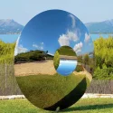 Famous Outdoor Metal Yard Contemporary Mirror Stainless Steel Eye Lawn Sculpture for Garden (10)