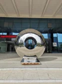 Famous Outdoor Metal Yard Contemporary Mirror Stainless Steel Eye Lawn Sculpture for Garden (6)