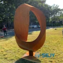 Large Outdoor Garden Famous Rusty Modern Art Corten Steel sculpture (1)