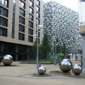 1000mm Outdoor garden square stainless steel sphere