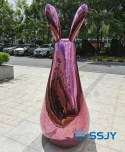 Stainless steel rabbit sculpture (12)