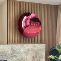 40" /1000mm Customized Red Metal Wall Art Decorative Stainless Steel Mirror Sculpture