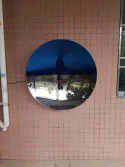 Stainless steel concave mirror sculpture (4)