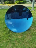 blue Concave Mirror Sculpture (50)