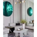 Stainless steel concave mirror wall sculpture (213)