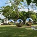 Custom Stainless Steel Spheres Giant Mirror Polished Steel Spheres for Architectural and Landscape Design