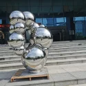 200cm Large Outdoor garden Decoration Metal Stainless Steel sphere Sculpture (1)