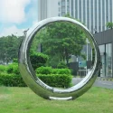 stainless steel Ring sculpture (2)