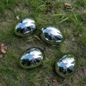 Garden grass interior decoration stainless steel sculpture stainless steel egg ball. (2)