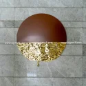 Interior decoration color stainless steel water drop wall sculpture