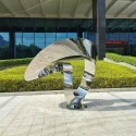 Large-scale outdoor abstract unique luxury courtyard decoration metal sculpture