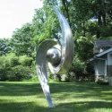 Contemporary Garden Lawn Decoration Stainless Steel Sculpture