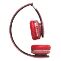 On Ear Bluetooth Wireless Headphone With Glowing LED Light and Crackle Surface Finish