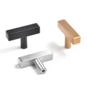 Square cabinet knobs