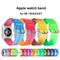 New Crystal Gradient Mixed Colors Wristbands For Apple Watch I Watch Straps Whole Series 7/6/5/4/3/2/1 Colorful Fashion Pieces