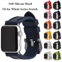 Yunse Value And Fashion Sport Soft Silicone Watch Bands 38mm 40mm 41mm 42mm 44mm 45mm Suitable For Whole Series Apple Watch