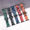 Custom Sport Character Military Silicone Rubber Print Watch Band For Whole Series Apple Watch 38mm 40mm 41mm 42mm 44mm 45mm