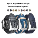 Yunse Watch Bands Hot Sale Watch Straps For Apple Watch Series Nylon Fabric Elegant Colors Stylish 38 40 41 42 44 45 Mm Nato