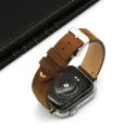 Custom Watch Band For Apple Leather Watch Band 38mm 40mm 42mm 44mm For Apple Watch Series 3 4 5 6