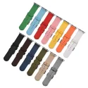 Amazon Hotsale Quick Release Nylon Canvas Strap Band For Apple I Watch 7 6 5 4 3 2 1 42 44mm Canvas Watch Bands Fashion Pieces