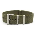 Military Green Premium Braided Woven Double Pass Changeable Nylon Nato Strap 20mm 22mm Watch Band