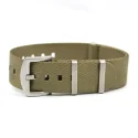 Heavy Duty Hardware 1.2mm Nylon Khaki Seatbelt Nato Strap For Military Watch Wristbands