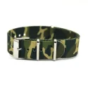 18mm 20mm Nylon Material Printed Fabric Green Camouflage Nato Strap