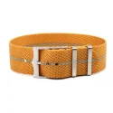 Adjustable Luxury Buckle Wrist Bracelet Strap 18mm 20mm 22mm Gold+beige Striped Nylon Nato Strap