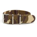 Military Camouflage Nylon Watchstrap 20mm Replacement Camo Nato Watch Bands