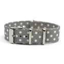 One Piece Gray Dot Lady Printed Adjustable Nato Watchband 18mm Changeable Kids Watch Straps