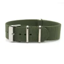 304 Stainless Steel Buckle 3 Rings Nato Nylon Watchband 18mm 20mm 22mm Nato Watch Strap
