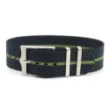 Factory Custom Color G10 Nato Black Navy Green Replacement Nylon Watch Strap With Adjustment Buckle