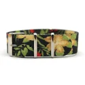300 Colors Selection Floral Print Watchband Zulu Nato Strap 16mm 18mm 20mm