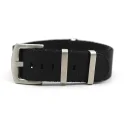 Premium Nylon Black Herringbone 20mm 22mm 24mm Seatbelt Nato Watch Strap