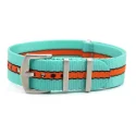 Yunse Breathable Gulf Color Nylon Watch Band 20mm 22mm Nato Watch Straps Seatbelt