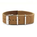 Hundreds Of Colors Crazy Horse Genuine Leather One Piece Watch Band Nato Strap
