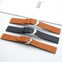 Wholesale High Quantity Watch Bands Custom Top Cowhide Litchi Genuine Leather Watch Strap Band Factory