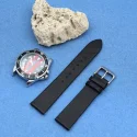 Two Piece Strap Quick Release Thin Soft Full Grain Leather Watch Band Strap