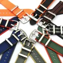 Premium Seatbelt Nato Belt 20mm 22mm Two Piece Nylon Nato Watch Strap