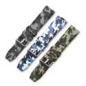In Stocked Camouflage Silicone Watch Band Rubber For Quick Release Samsung Galaxy S3 Man Watches 20mm 22mm 24mm