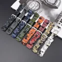 New Design Waterproof High Quality Silicone Watch Strap 18mm 20mm 22mm Rubber Watch Bands Curved