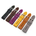 Crazy Horse Leather Racing Watch Band 18mm 20mm 22mm Rally Leather Watch Strap Quick Release