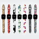 Flower Prints Patterns Colors Watch Bands 38mm Women Silicone strap for Apple Watch