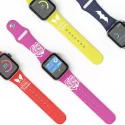Laser Engravable Two Tone Silicone Watch Band Strap Engraved Dual Color Silicone strap for Apple Watch