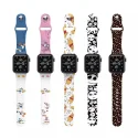 Cute Cartoon Soft Silicone bracelet for Apple Watch Strap sport smart watch straps band 38mm 40mm